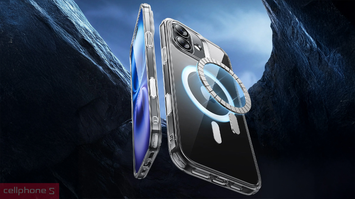 Độ bền Ốp lưng iPhone 16 Plus ESR Classic Hybrid Case Halolock Clear