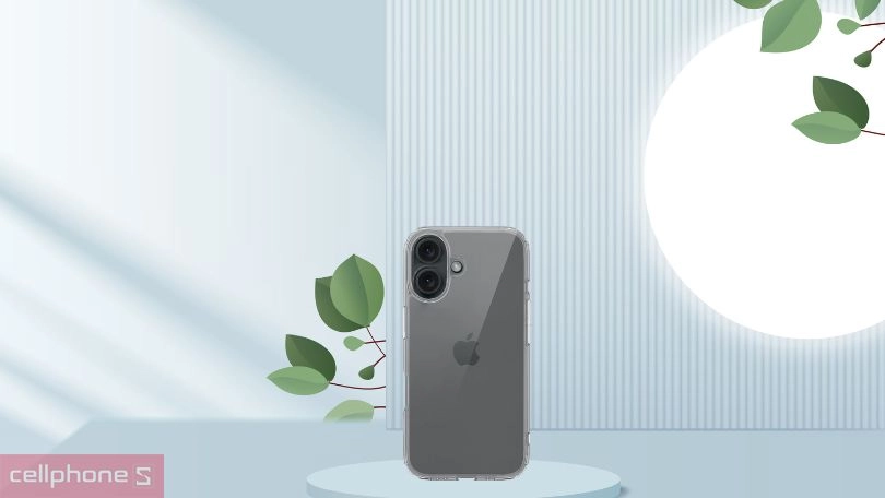Thiết kế ốp lưng iPhone 16 Mipow Soft Transparent (trong suốt)
