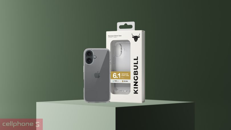 Ốp lưng iPhone 16 Mipow Transparent trong suốt