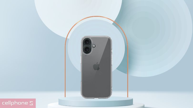 Ốp lưng iPhone 16 Mipow Transparent trong suốt