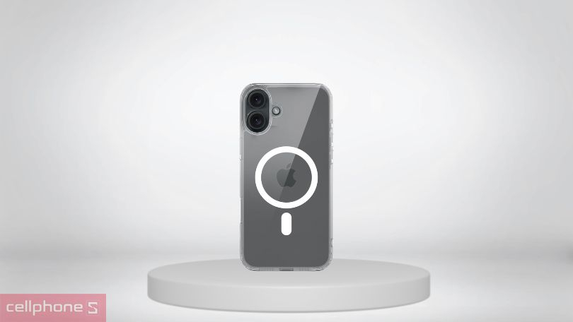 Ốp lưng iPhone 16 Plus Mipow Transparent With Magsafe trong suốt 