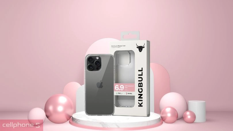 Thiết kế Ốp lưng iPhone 16 Pro Max Mipow Soft Transparent (trong suốt)