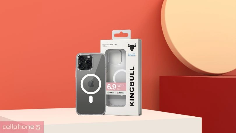 Thiết kế Ốp lưng iPhone 16 Pro Max Mipow Transparent With Magsafe