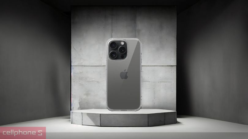 Thiết kế ốp lưng iPhone 16 Pro Mipow Transparent 