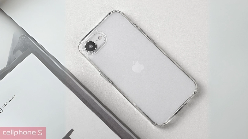 Độ bền ốp lưng iPhone 16e Mipow Soft Transparent trong suốt