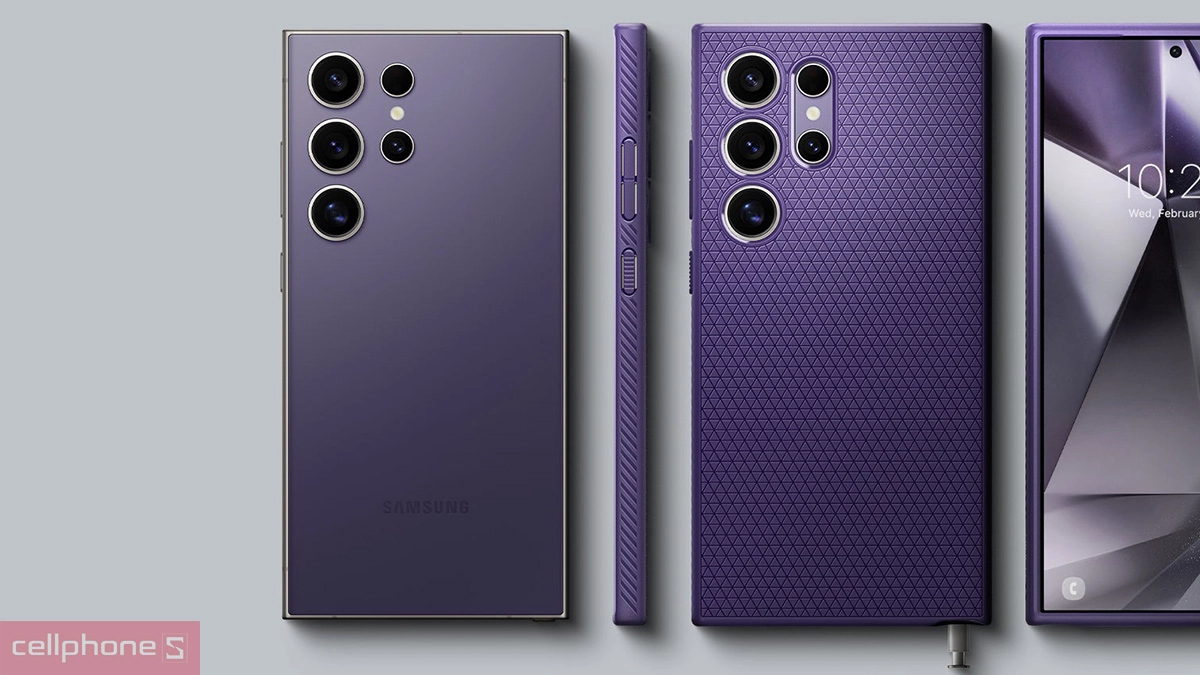 Ốp lưng Samsung Galaxy S24 Ultra Spigen Liquid Air Deep DRS sử dụng công nghệ Air Cushion Technology