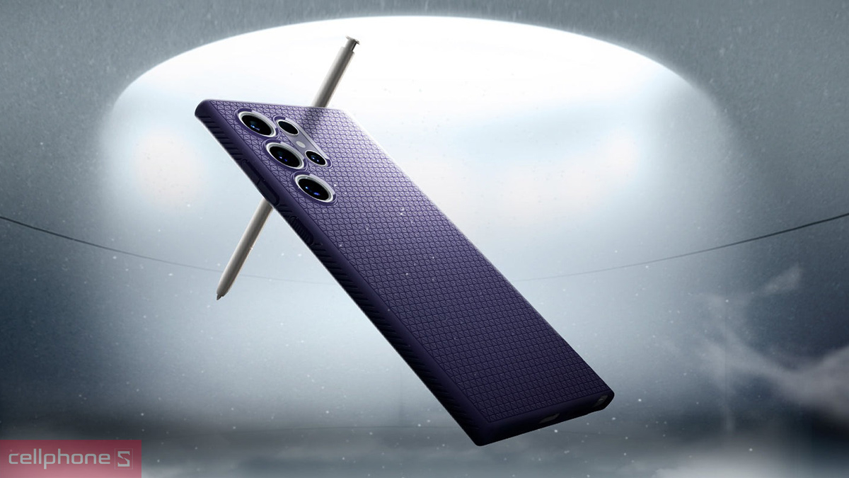 Ốp lưng Samsung Galaxy S24 Ultra Spigen Liquid Air Deep DRS sử dụng công nghệ Air Cushion Technology