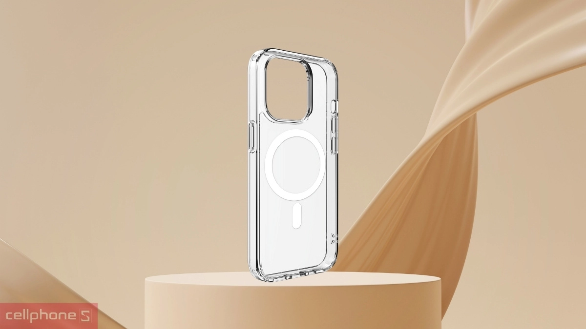 Ốp lưng iPhone 16e/15//13/14 TGVIS Len With MagSafe Clear - Trong mỏng, bền bỉ