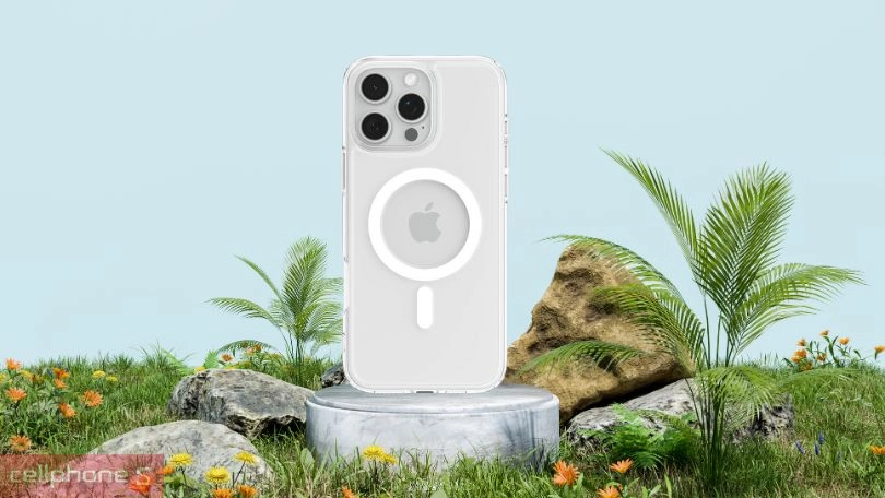 Thiết kế ốp lưng iPhone 16 Pro Max Spigen Crystal Hybrid With Magsafe