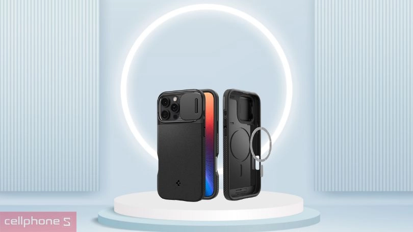 Thiết kế ốp lưng iPhone 16 Pro Max Spigen Optik Armor With Magsafe