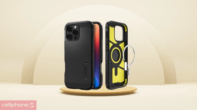 Chất lượng ốp lưng iPhone 16 Pro Mã Spigen Tough Armor with magsafe