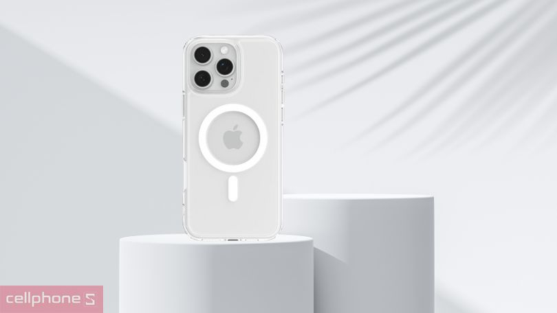 Tính năng ốp lưng iPhone 16 Pro Spigen Crystal Hybrid with Magsafe