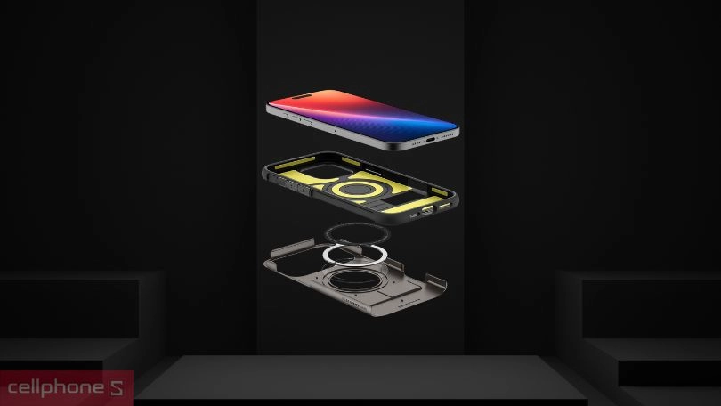 Công nghệ ốp lưng iPhone 16 Pro Spigen Slim Armor With Magsafe