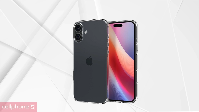 Ốp lưng iPhone 16 Spigen Liquid Crystal Clear (Trong Suốt)