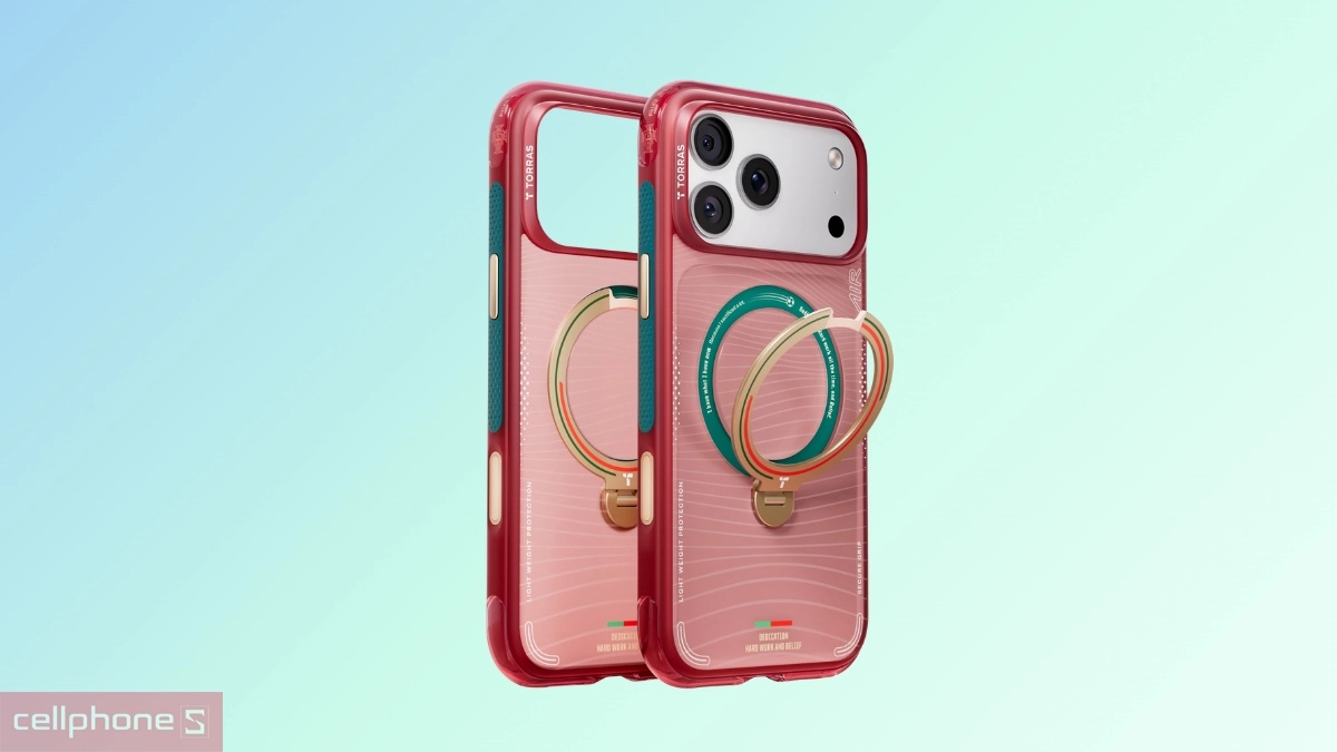 Thiết kế ốp lưng iPhone 16 Pro Max Torras Q3 Air With MagSafe World Cup