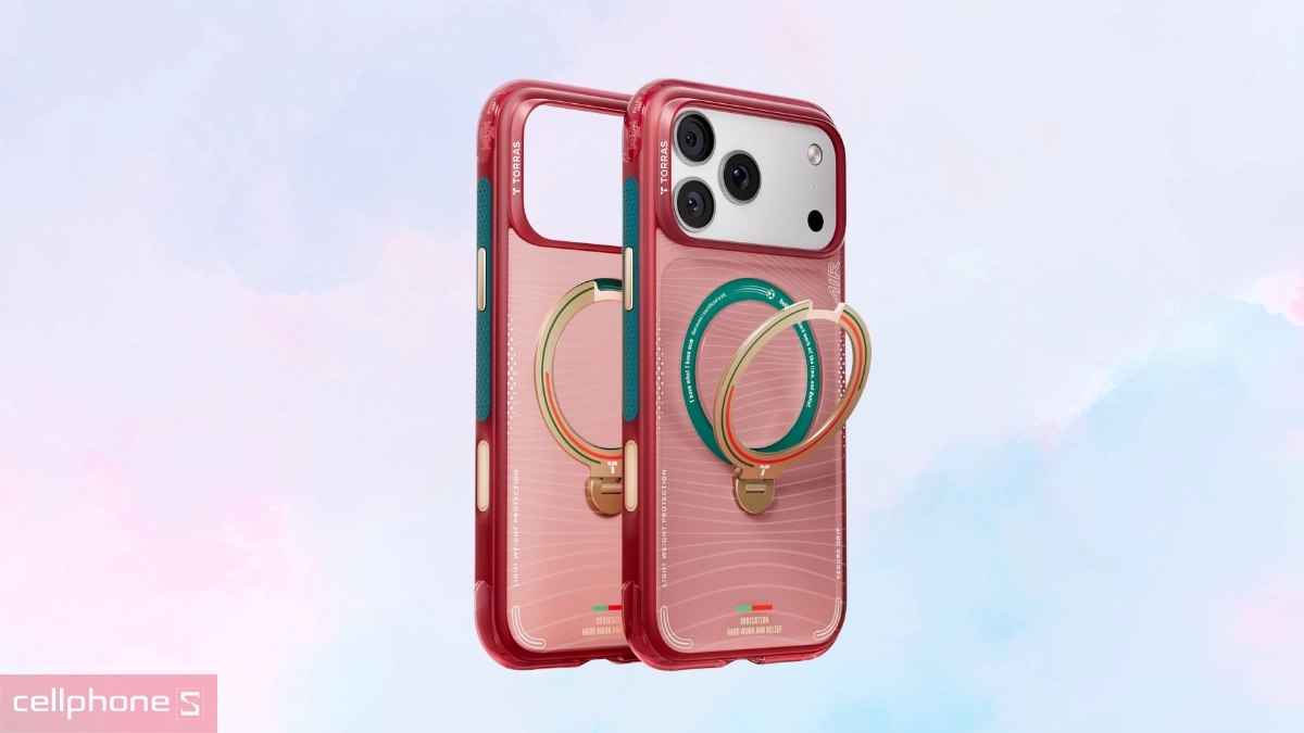 Công nghệ ốp lưng iPhone 16 Pro Max Torras Q3 Air With MagSafe World Cup