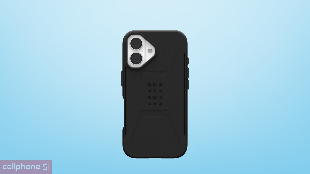 Cấu trúc giảm chấn trên ốp lưng iPhone 16 UAG Civilian with MagSafe