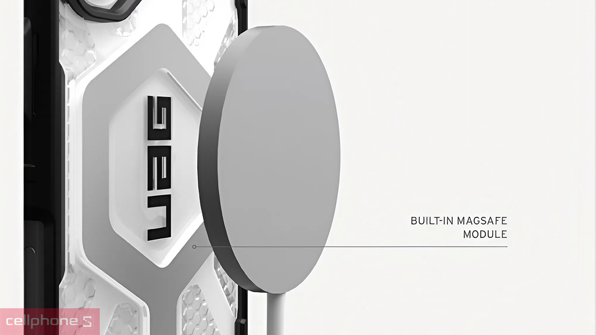 Ốp lưng iPhone 16 UAG Pathfinder Clear With MagSafe tương thích MagSafe