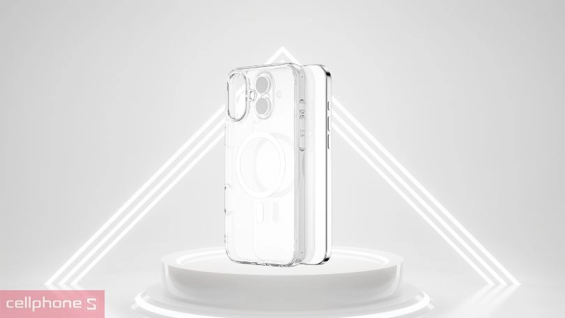 Thiết kế ốp lưng iPhone 16 Plus Wiwu MCC 101 Clear