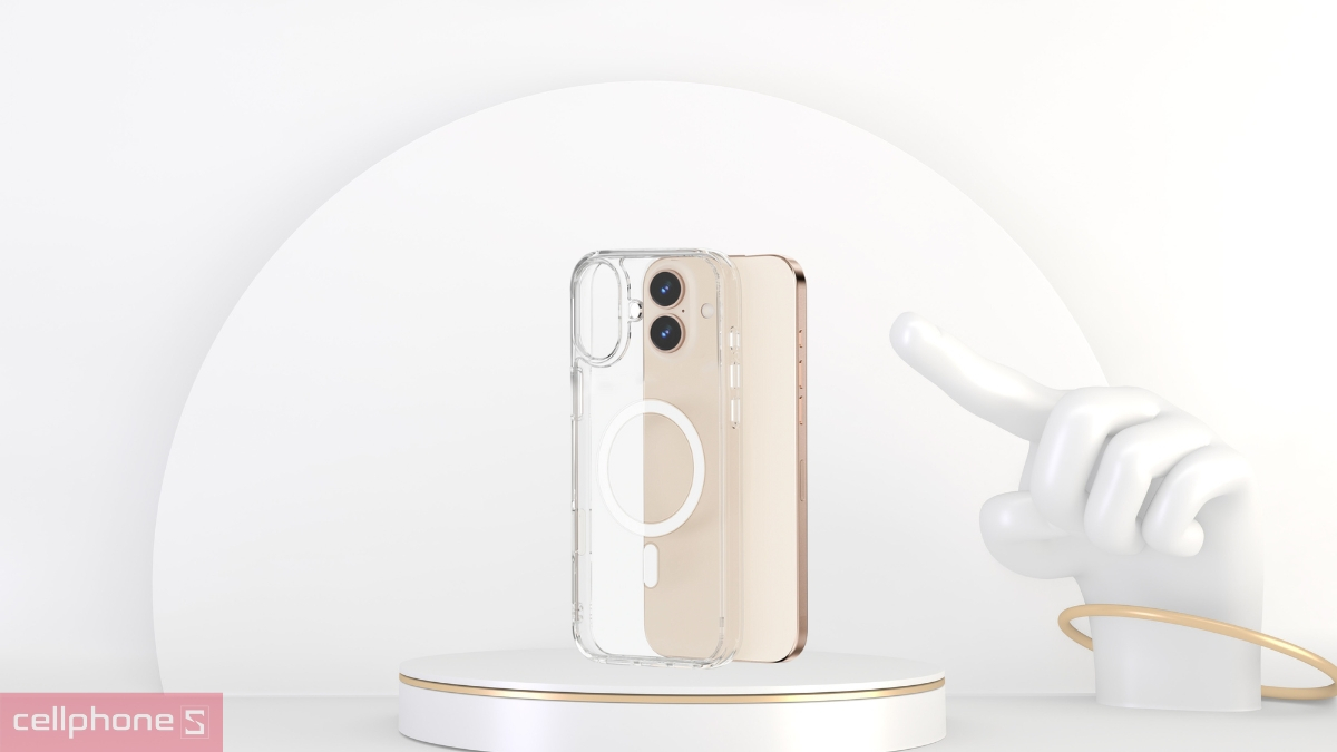 Thiết kế ốp lưng iPhone 16 Wiwu MCC-102 Clear