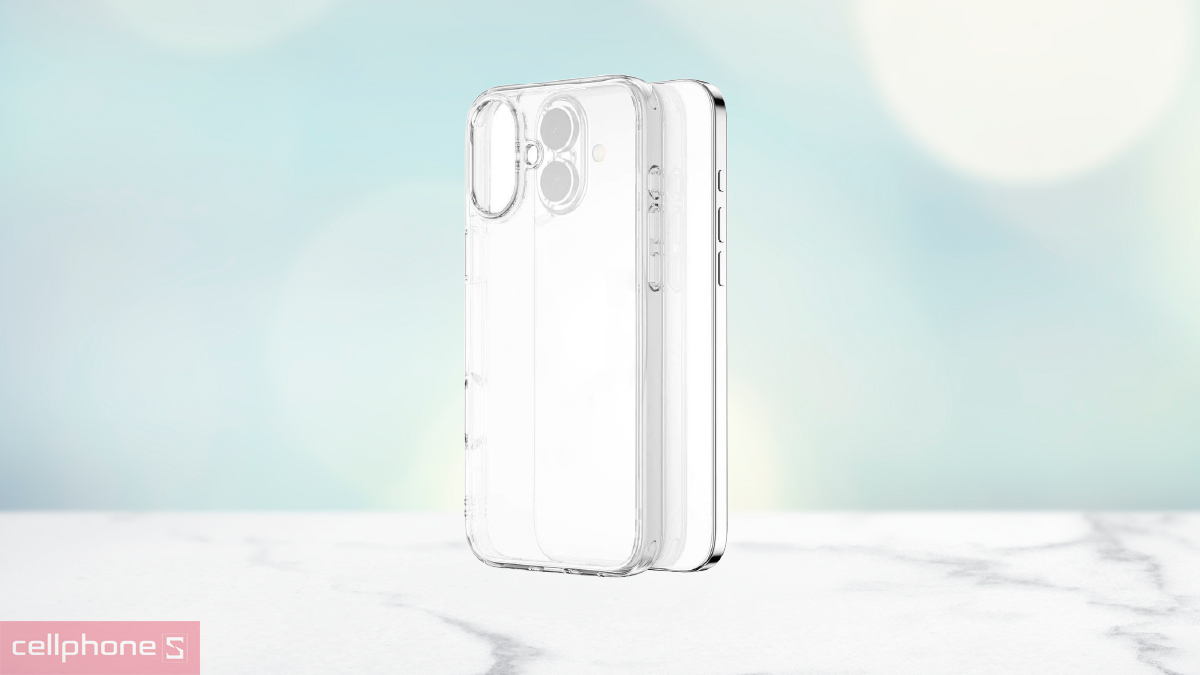Thiết kế ốp lưng iPhone 16 Wiwu TPP-109 Clear