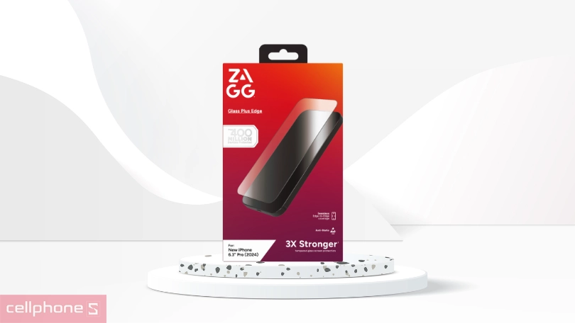 Dán chống va đập iPhone 16 Pro Zagg Plus Edge Full