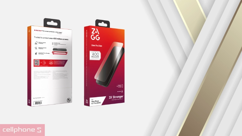 Dán chống va đập iPhone 16 Pro Zagg Plus Edge Full