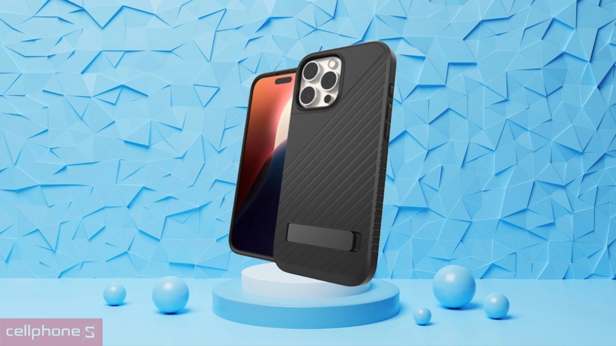 Ốp lưng iPhone 16 Pro Max Zagg Denali Kickstand With Magsafe giảm chấn