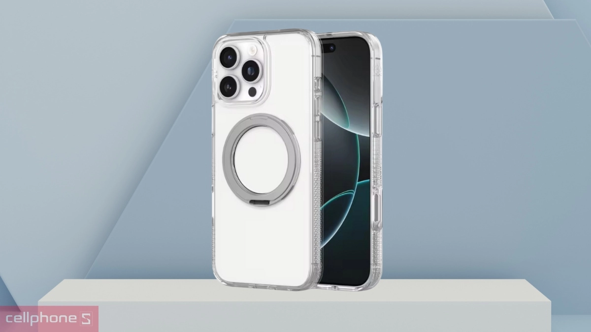 Ốp lưng iPhone 16 Pro Max Zagg RKS With Magsafe Clear bảo vệ tối ưu rơi từ độ cao 1,5m