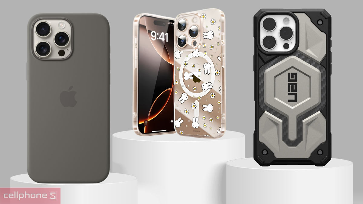 Ốp lưng iPhone 16 Pro Max chính hãng Apple, UAG, SwitchEasy hay SPIGEN
