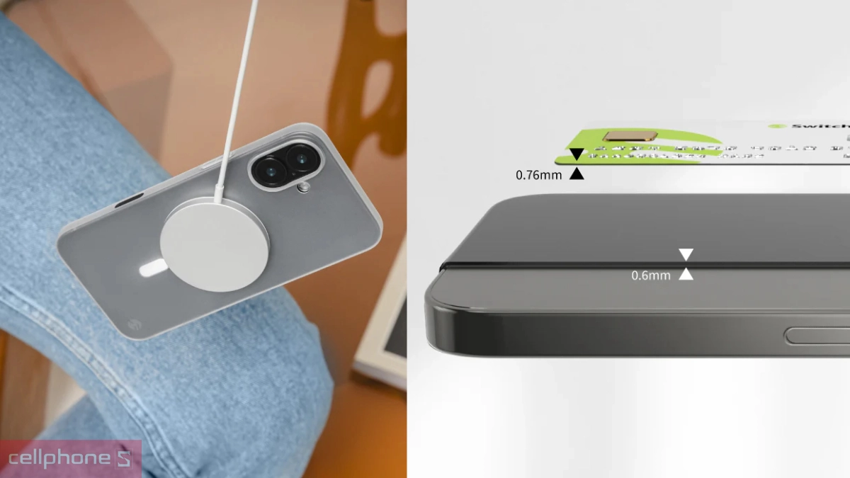 Ốp lưng iPhone 16 Switcheasy PP - An toàn, thẩm mỹ