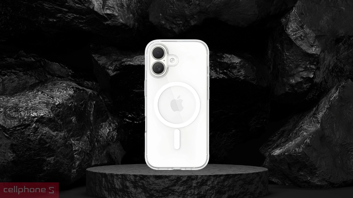 Vẻ ngoài ốp lưng iPhone 17 Belkin With MagSafe Clear