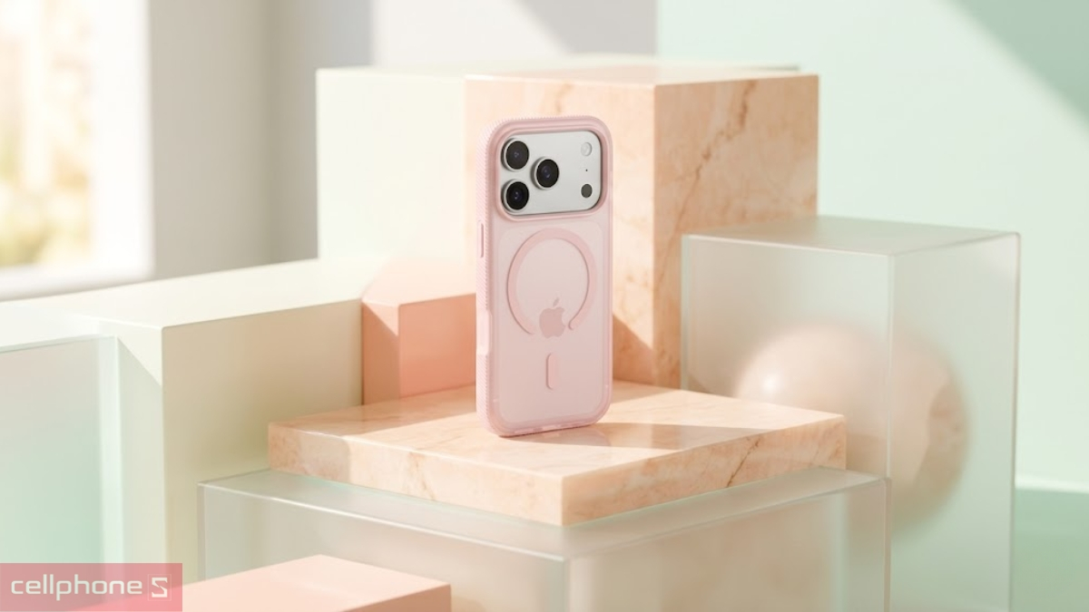 Thiết kế ốp lưng iPhone 17 Pro Belkin SheerForce Grip with MagSafe