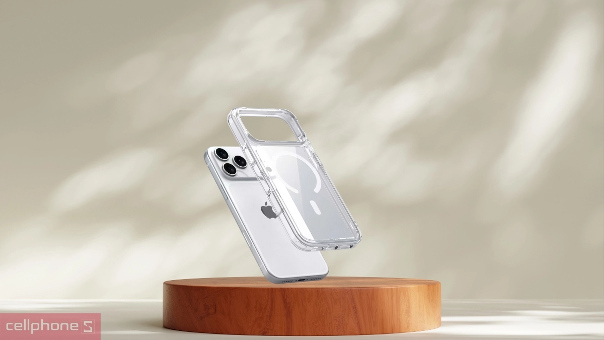 Thiết kế, chất liệu hoàn thiện của ốp lưng iPhone 17 Pro Likgus With Magsafe Clear