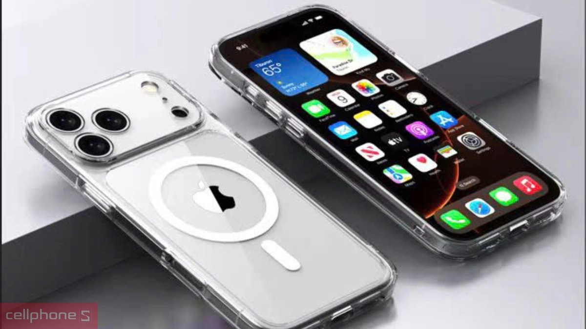 Thiết kế ốp lưng iPhone 17 Pro Max Likgus with Magsafe clear