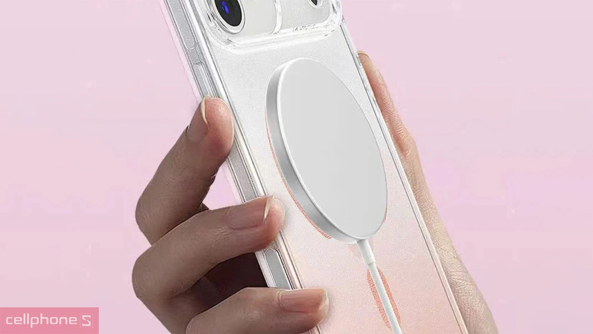 Khả năng hỗ trợ sạc Magsafe của ốp lưng iPhone 17 Pro Max Memumi with MagSafe