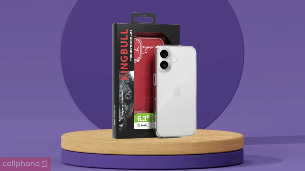 Ốp lưng iPhone 17 MiPow Tempered Glass Transparent trong suốt - Vẻ đẹp nguyên bản