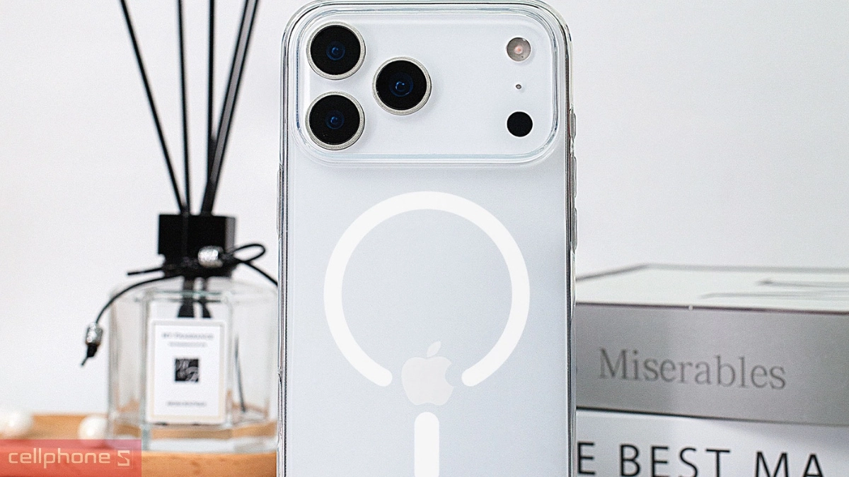 Ốp lưng iPhone 17 Pro Max Mipow Button Control Tempered Glass With Magsafe Transparent trong suốt - Bảo vệ hiệu quả, thẩm mỹ lâu dài