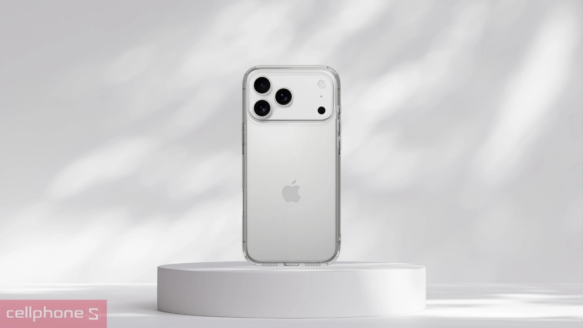 Ốp lưng iPhone 17 Pro Max Mipow Soft Transparent (Dẻo Trong Suốt) - Bảo vệ tối ưu