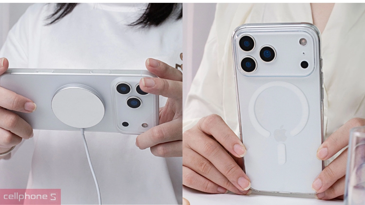 Ốp lưng iPhone 17 Pro Max Mipow Super Slim With Magsafe White Matt