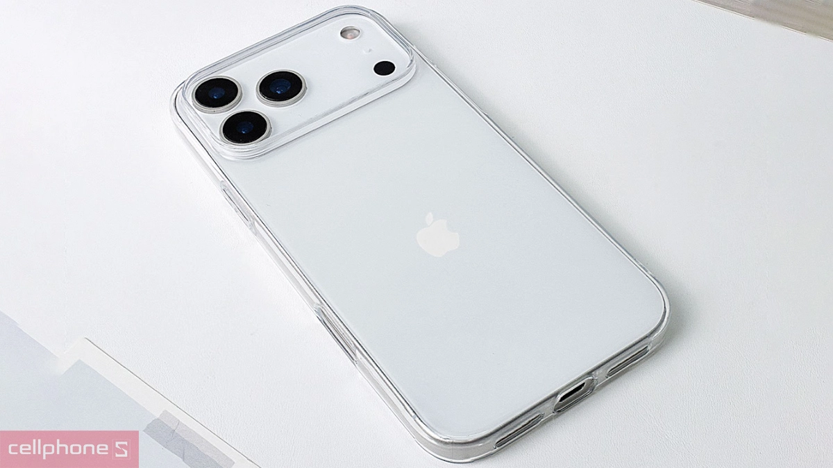 Ốp lưng iPhone 17 Pro Max Mipow Tempered Glass Transparent trong suốt – Hỗ trợ bảo vệ tối ưu