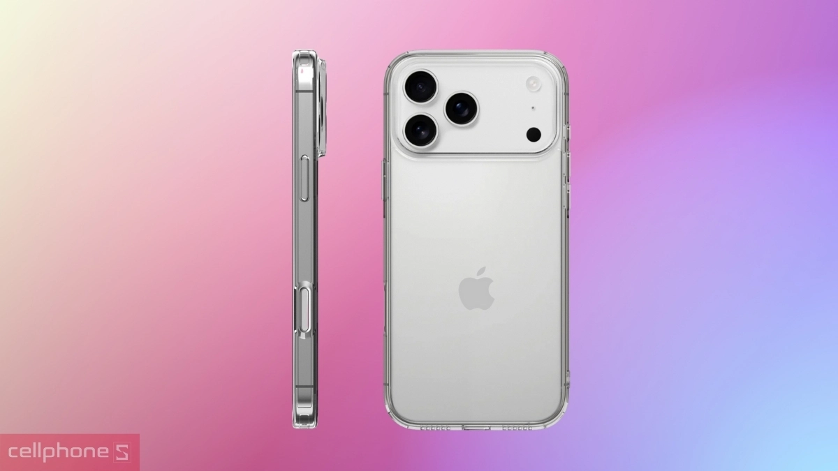 Ốp lưng iPhone 17 Pro Mipow Soft Transparent dẻo trong suốt - Thiết kế đơn giản, bảo vệ toàn diện