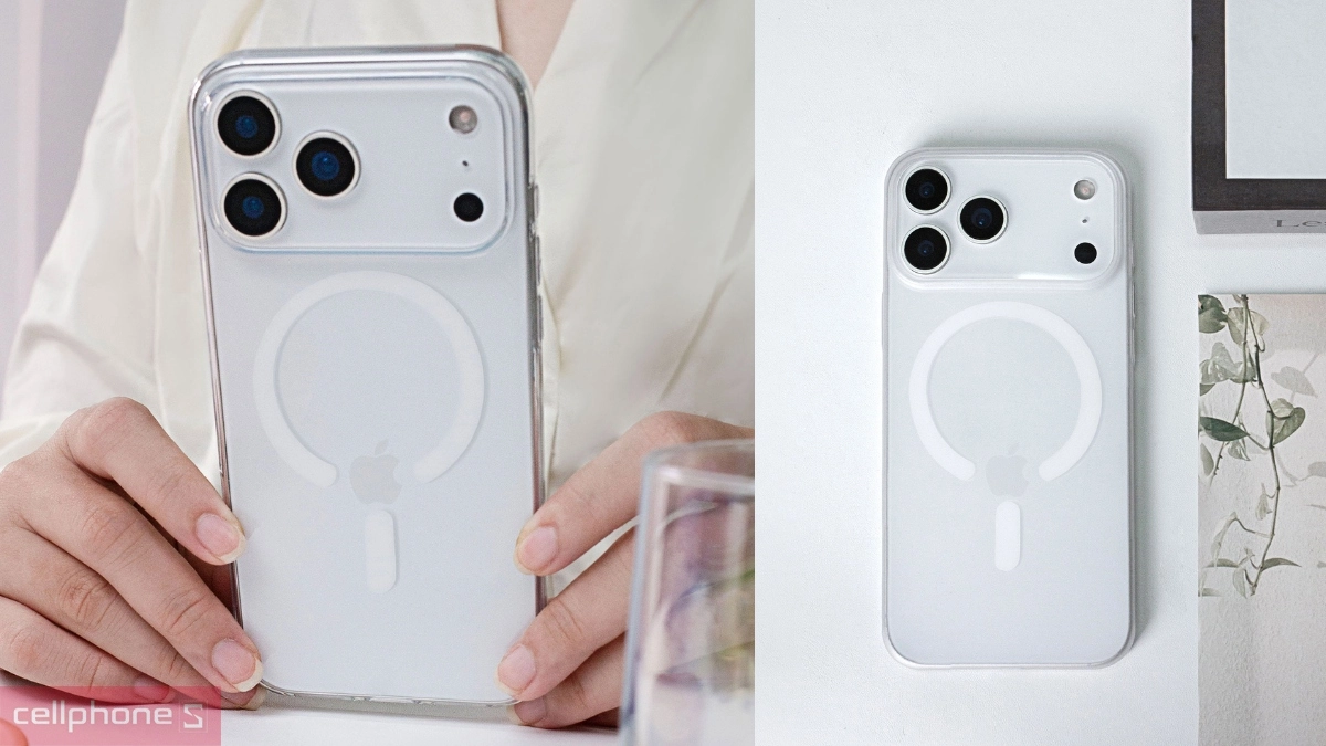 Ốp lưng iPhone Air Mipow Super Slim With Magsafe White Matt