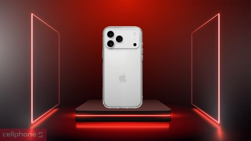 Ốp lưng iPhone 17 Pro Mipow Tempered Glass Transparent