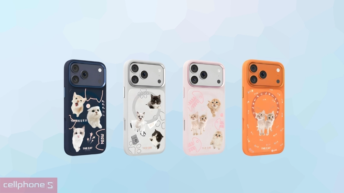 Màu sắc ốp lưng iPhone 17 Pro Max Mutural The Cat