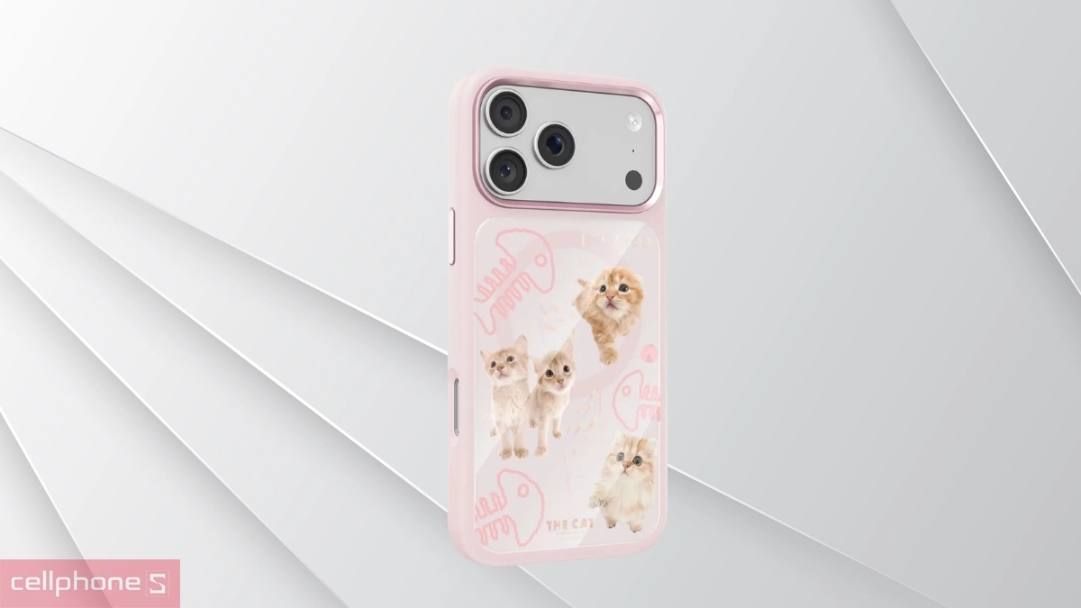 Thiết kế ốp lưng iPhone 17 Pro Max Mutural The Cat