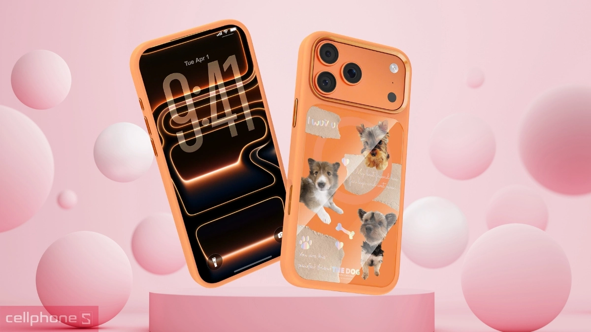 Thiết kế ốp lưng iPhone 17 Pro Max Mutural The Dog