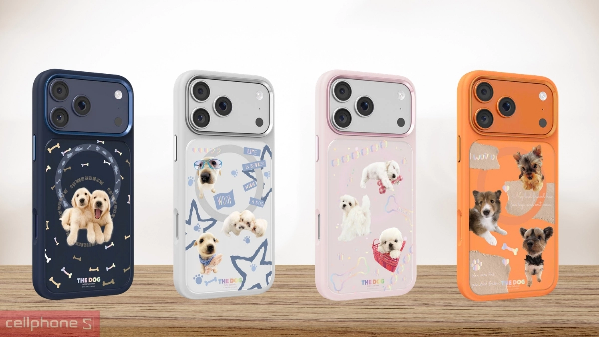 Họa tiết ốp lưng iPhone 17 Pro Max Mutural The Dog