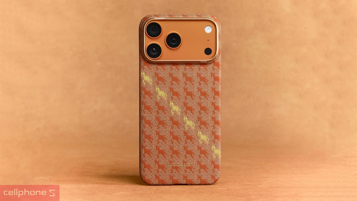 Thiết kế ốp lưng iPhone 17 Pro Max Pitaka Edge Happiness Rides In