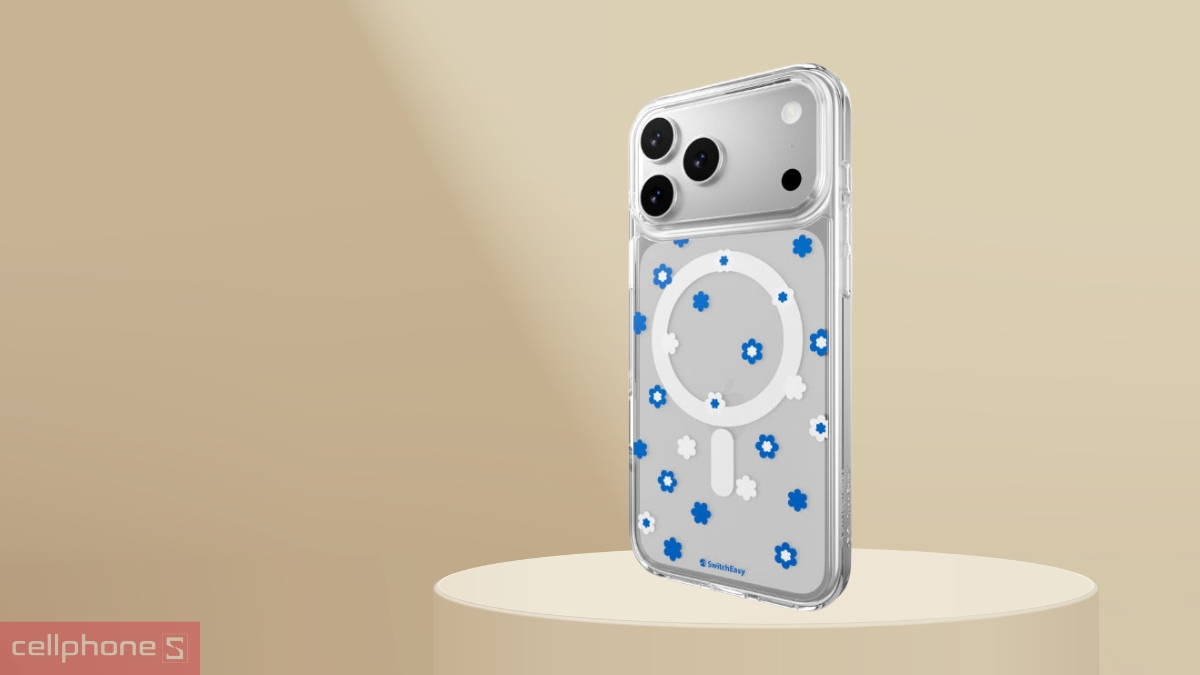 Ốp lưng iPhone 17 Pro SwitchEasy Style M Flower With Magsafe - Chuẩn quân đội, hoa văn tinh tế
